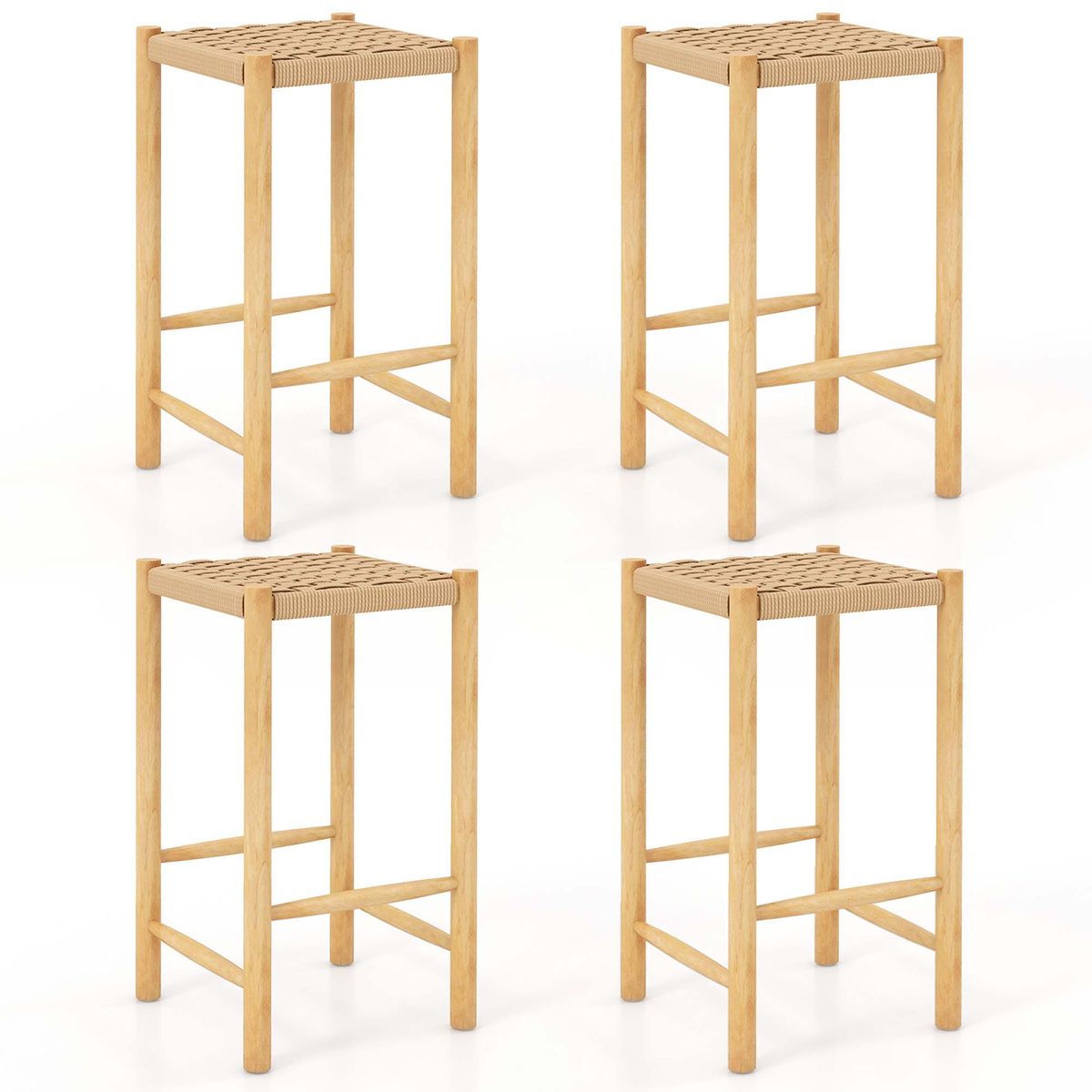 26'' Counter Height Bar Stool Set (2- or 4-Piece) - 4-Piece