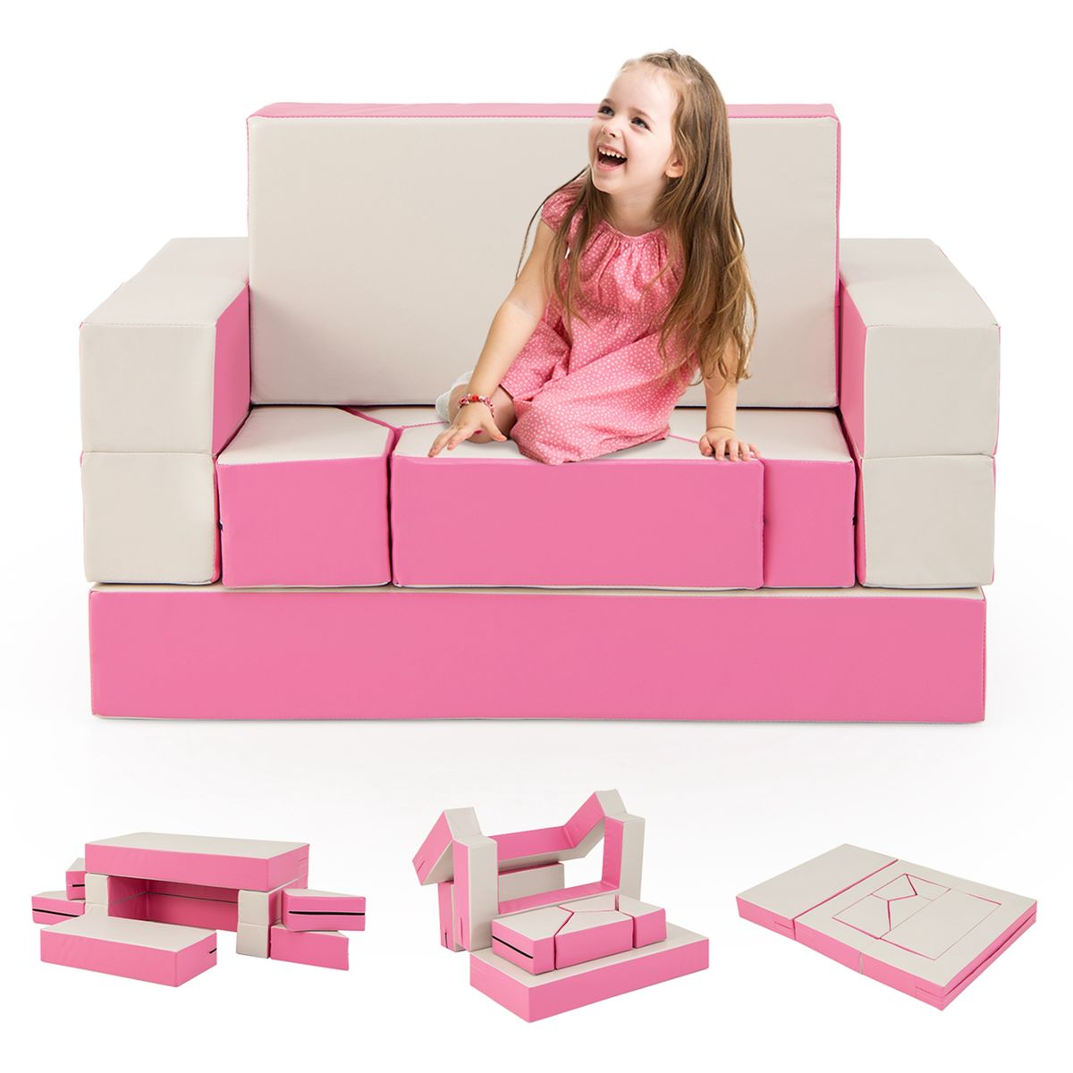 6-Piece Combination Set for Kids - Pink