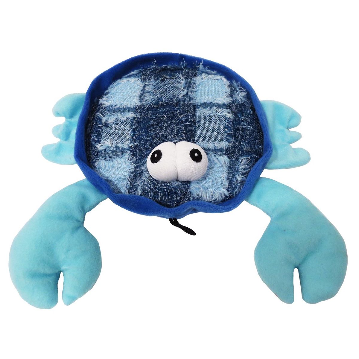 Scoochie Pet Squeaky Dog Chew Toy -  Blue Claw Crab