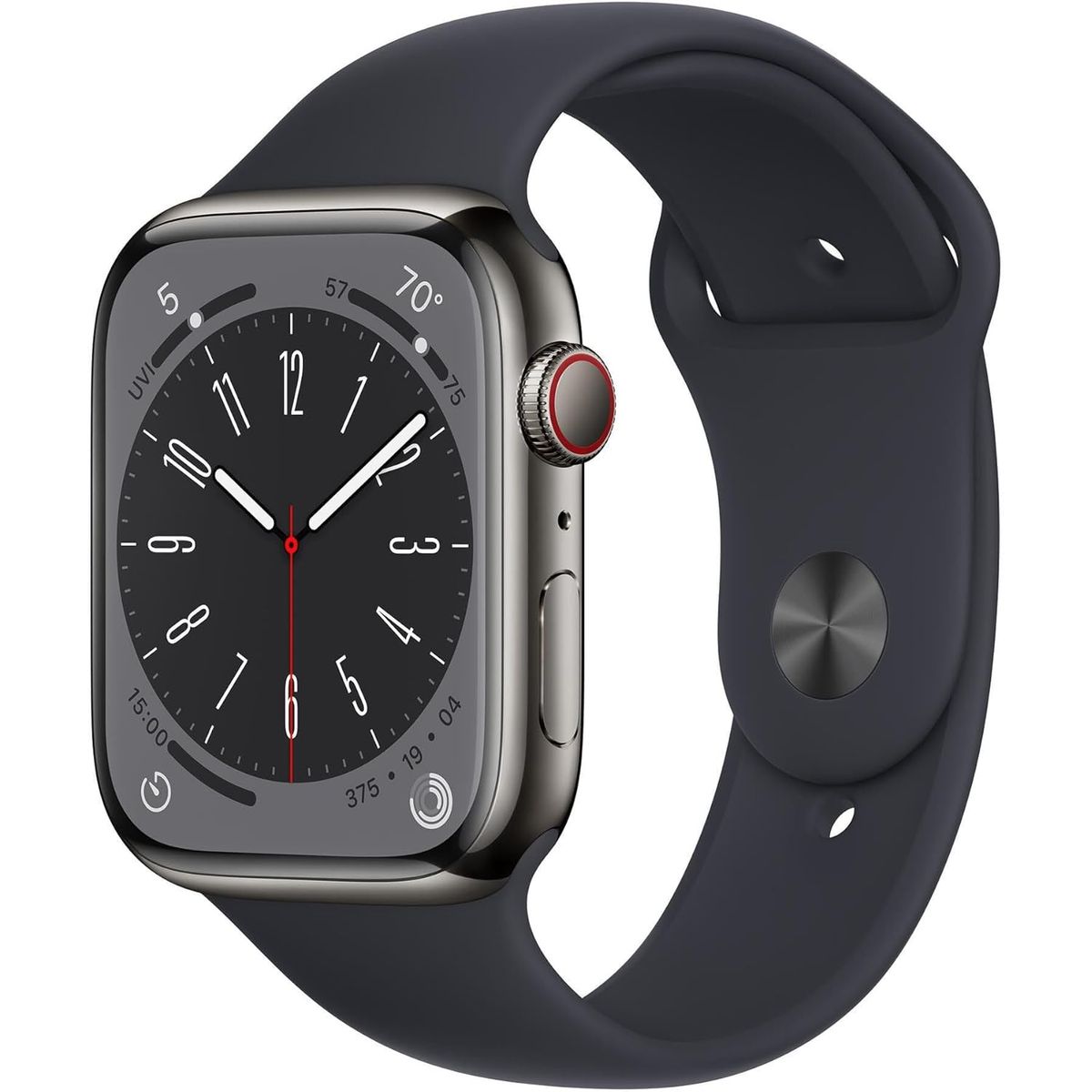 Apple Watch Series 8  (2022, 41MM, GPS+LTE) - Midnight Sport Band