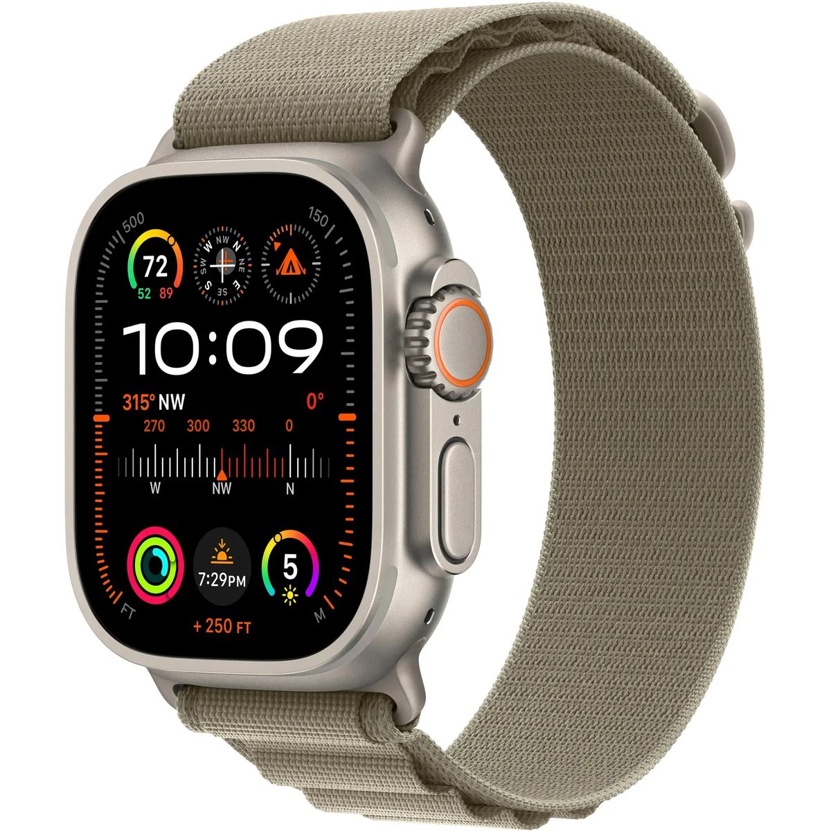 Apple Watch Ultra 2  (2023, 49MM, GPS+LTE) -  Olive Alpine Loop