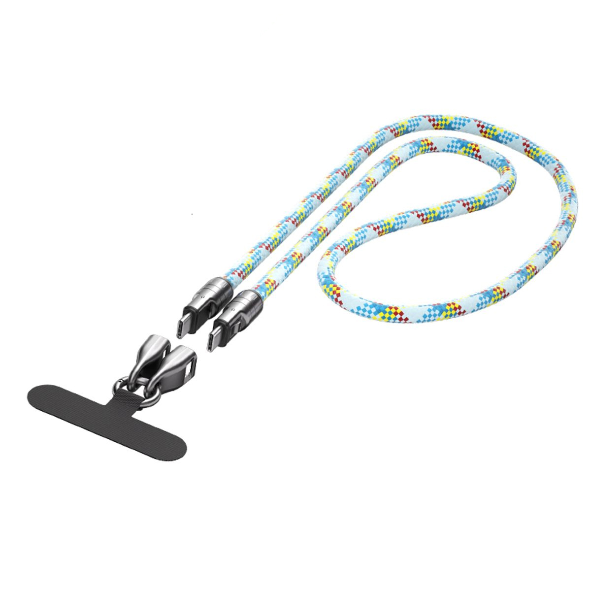 USB-C to USB-C Lanyard Data Cable - Blue