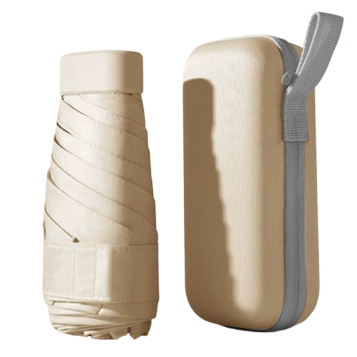 UntilGone – Seamless Outdoors Umbrella with Carry Case – Cream