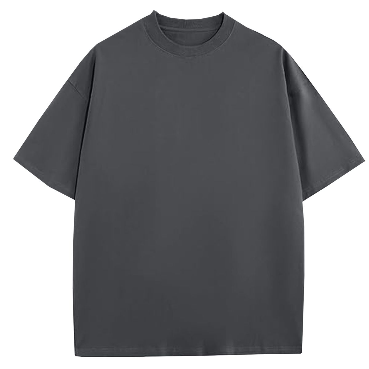 Men’s Heavyweight Oversized Drop Shoulder Fashion Tees (1- or 3-Pack) - MLFT-110DGY/S-image-SKU16939137