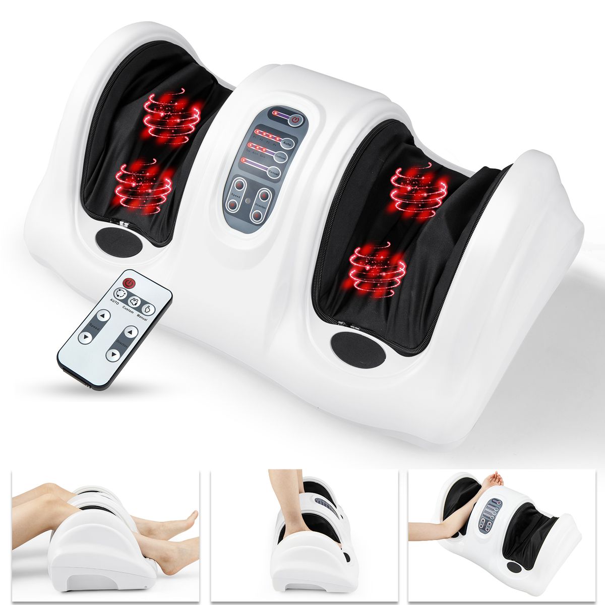 Shiatsu Foot Massager with Remote Control - White-image-SKU16975847