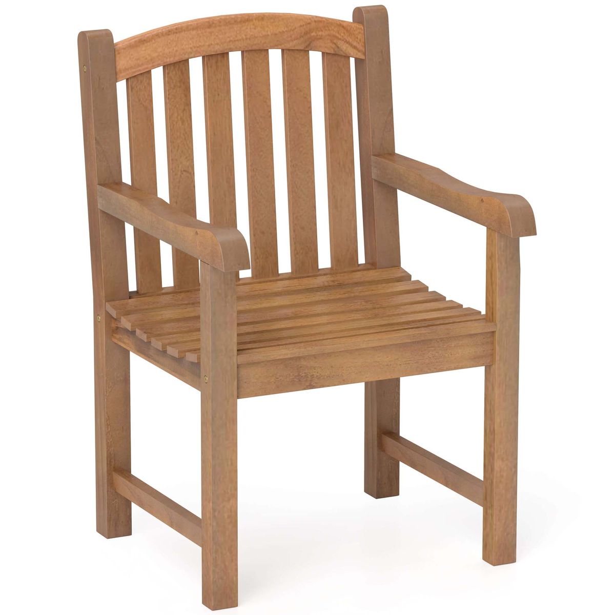 Teak Wood Patio Dining Chair (1-/2-/or 4-Pack) - Dining Chairs -1