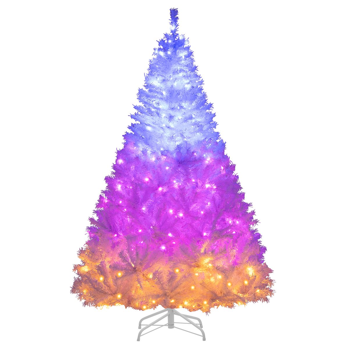 Artificial Pre-Lit Christmas Tree (6 or 7 ft) - 7 Feet