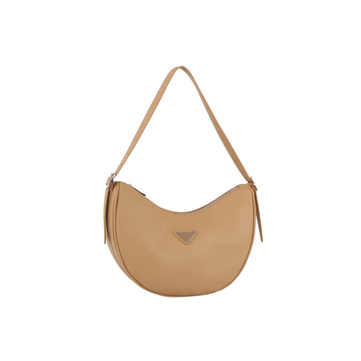 Chic Everyday Handbag with Adjustable Strap - Taupe