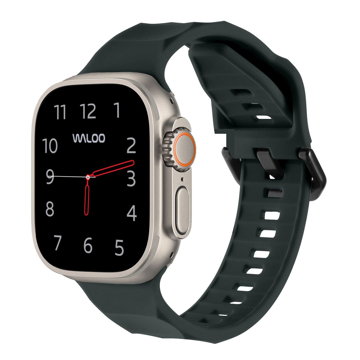 Waloo Explorer Silicone Band For Apple Watch - Midnight Green / 44/45/46/49mm