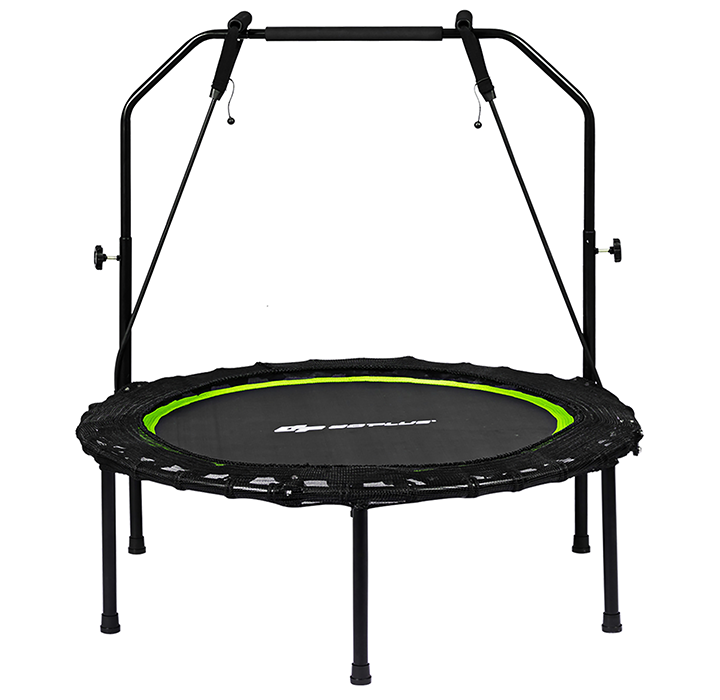 Foldable 40-Inch Fitness Trampoline with Resistance Bands - Green