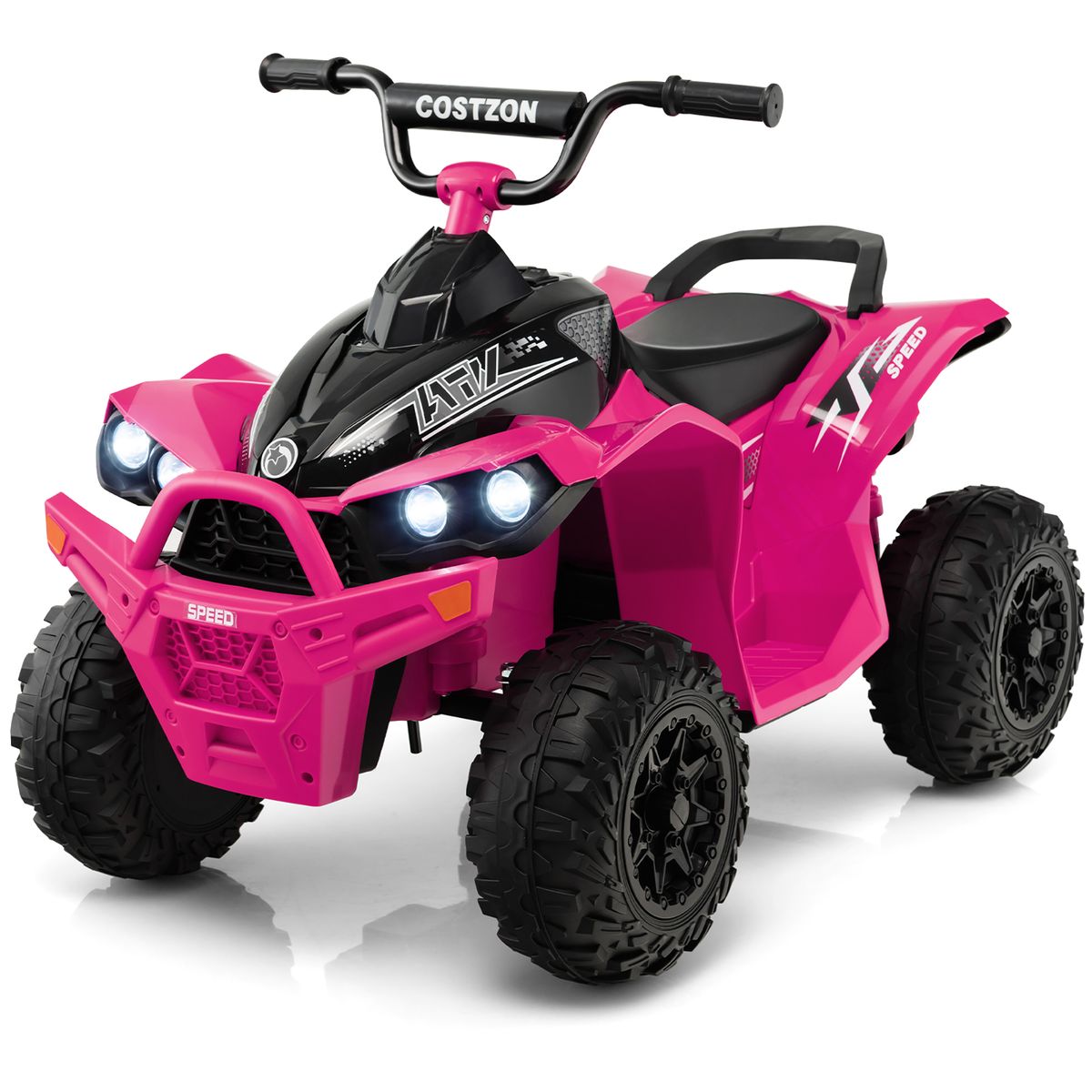 Photos - Kids Electric Ride-on Costzon 12V Battery Powered Kids' Ride-on ATV - Pink TQ10122US-PI