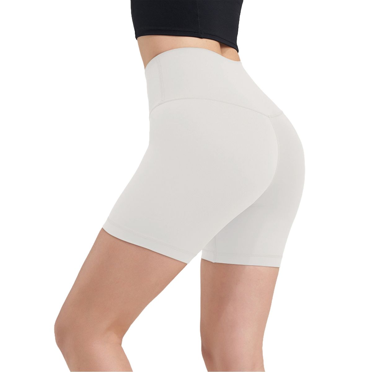 NPolar High Waist Shorts - Ivory- X-Large