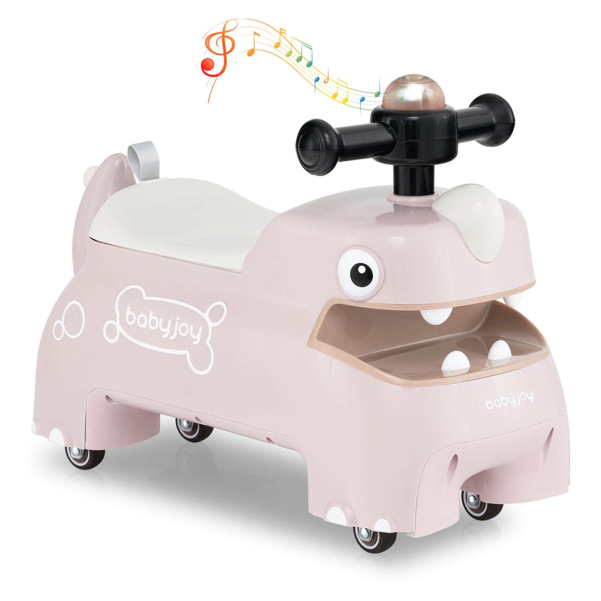 Babyjoy Ride-on Dinosaur Push Car - Pink-image-SKU17392294