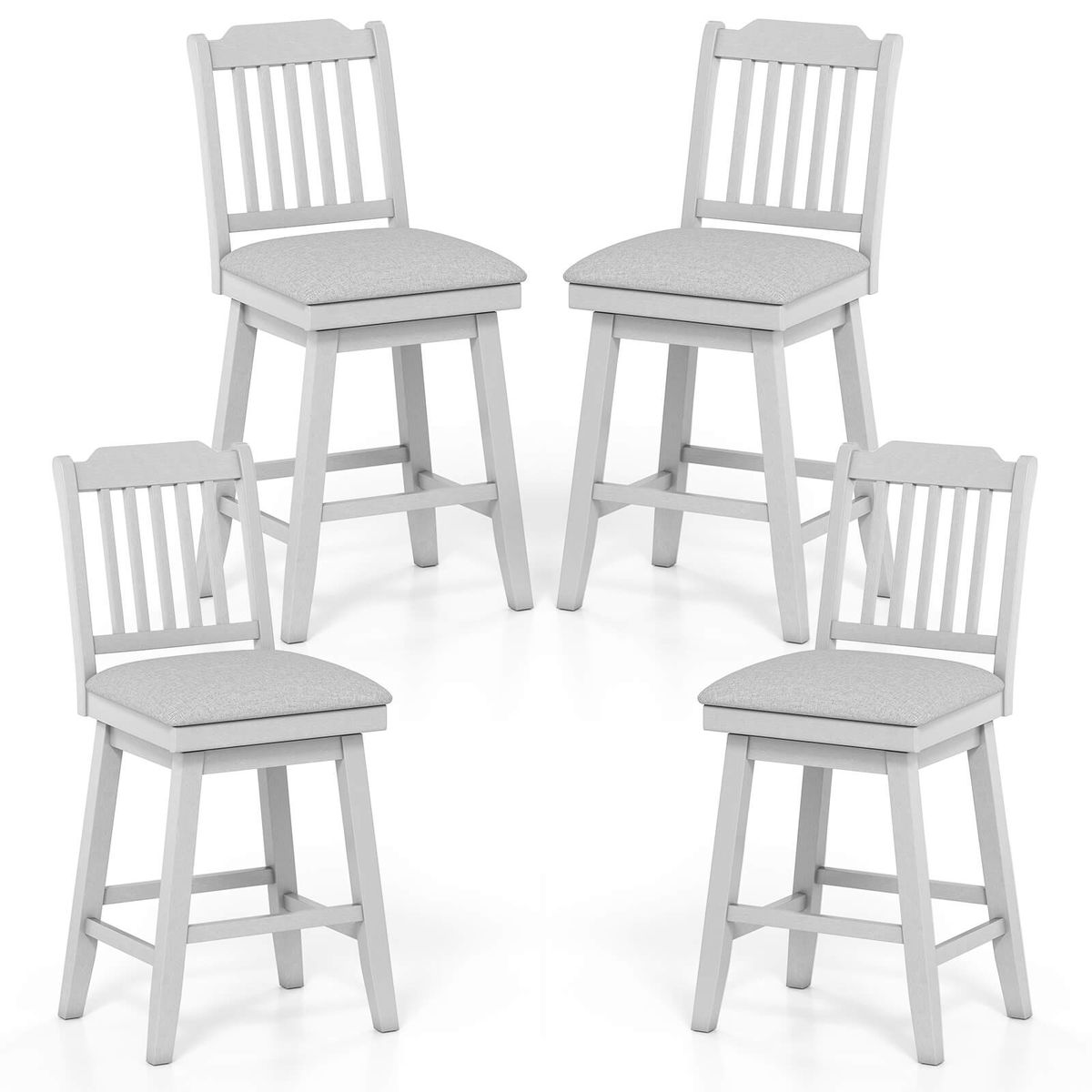 25" Counter Height Bar Stools (Set of 2 or 4) - 4-Piece