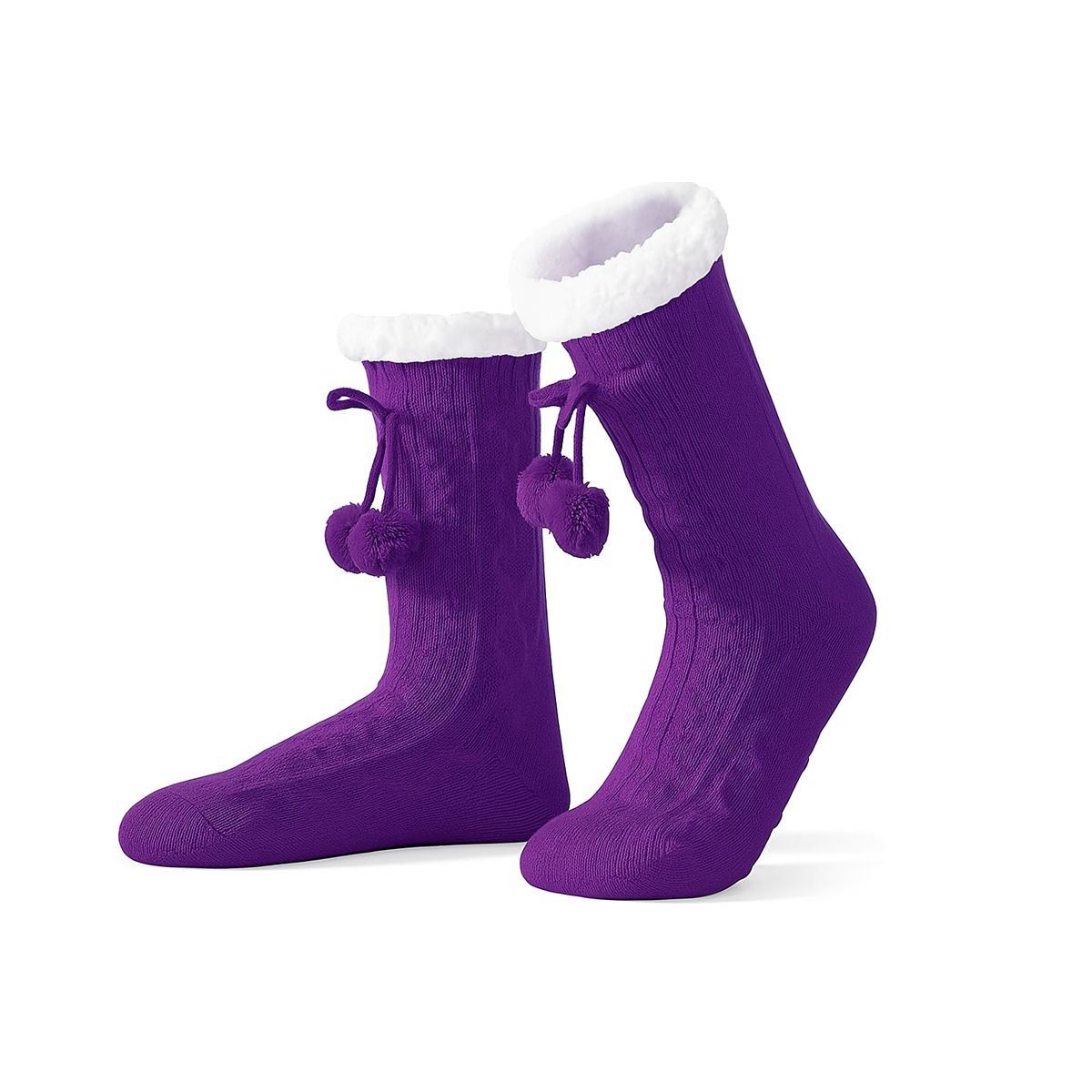 Heels and Toes Slipper Socks (2-Pairs) - Purple