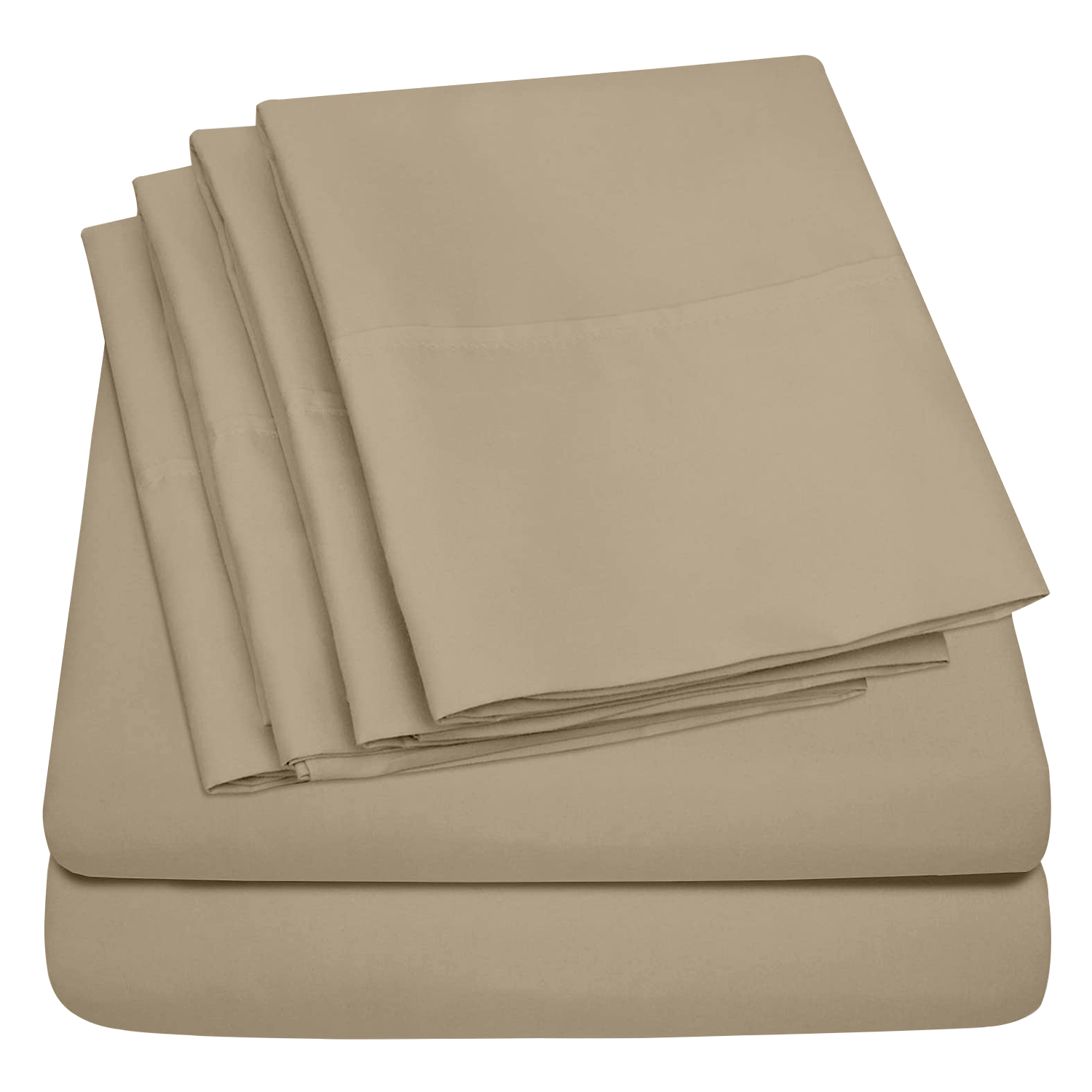 Lightweight Microfiber Bed Sheet (6-Piece Set) - Safari / California King