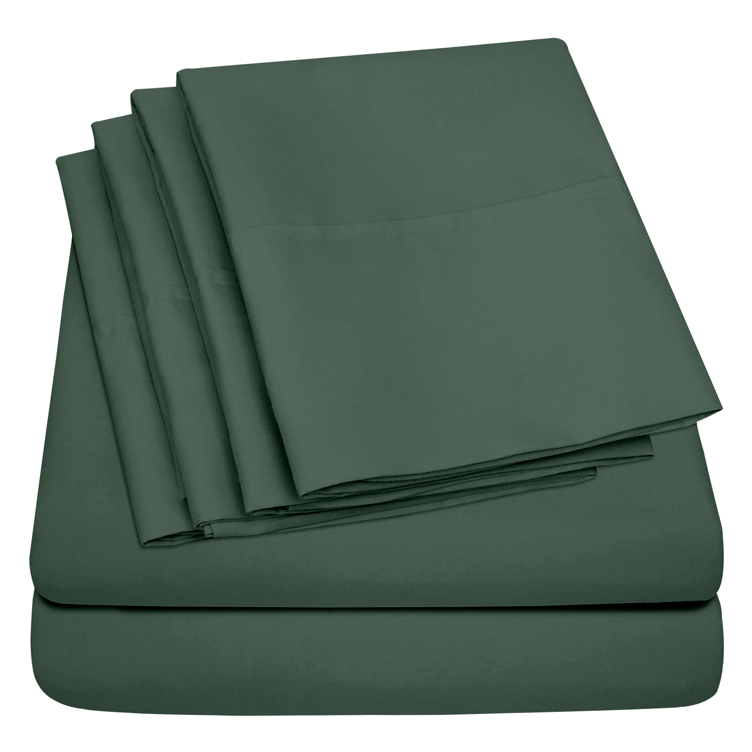 Photos - Bed Linen LUXURY LIVING Lightweight Microfiber Bed Sheet - Pine / King SB-BSHEET-PIN-K(6-Piece Set)