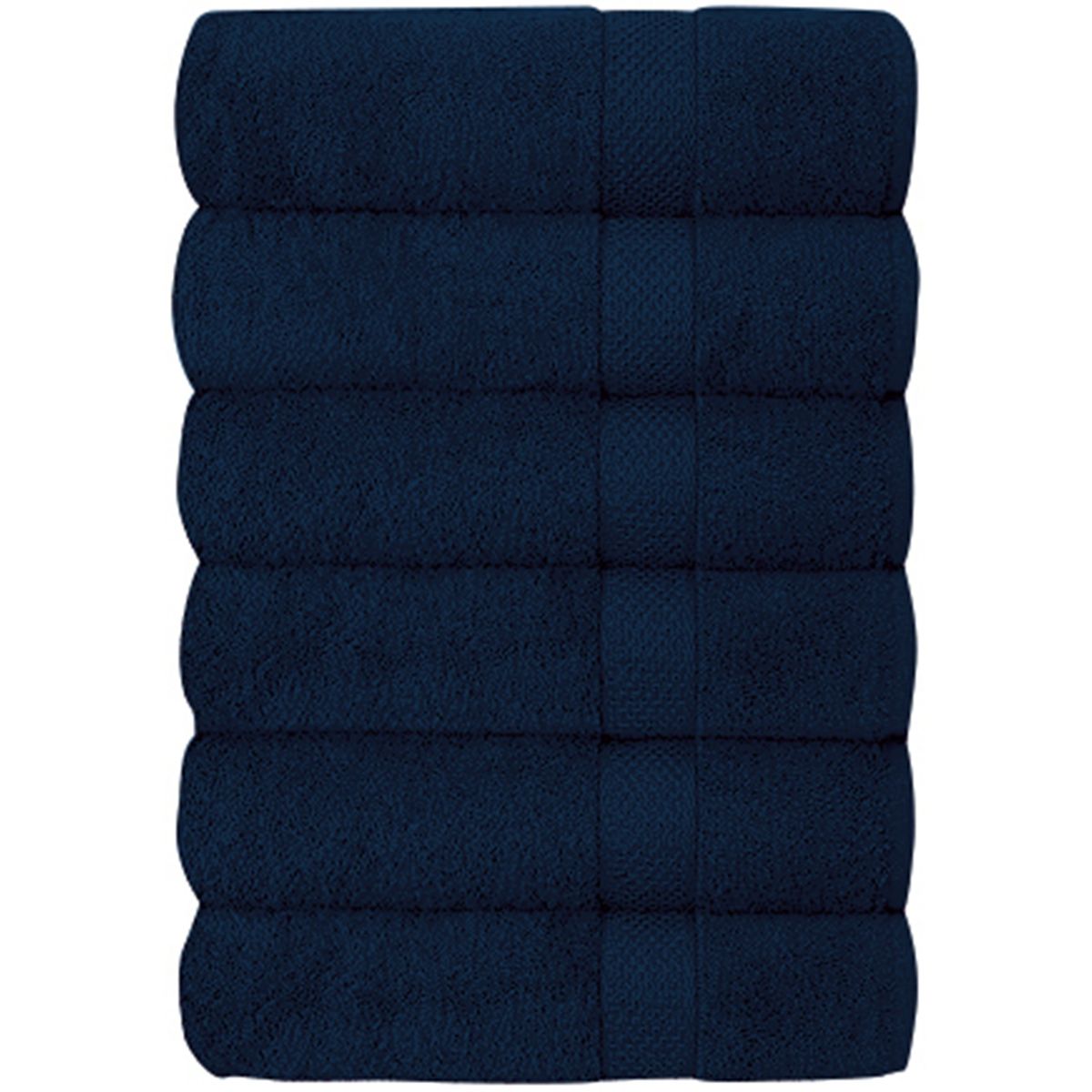 Hotel & Spa 100% Cotton Bath Towel (6-Pack) - Navy Blue