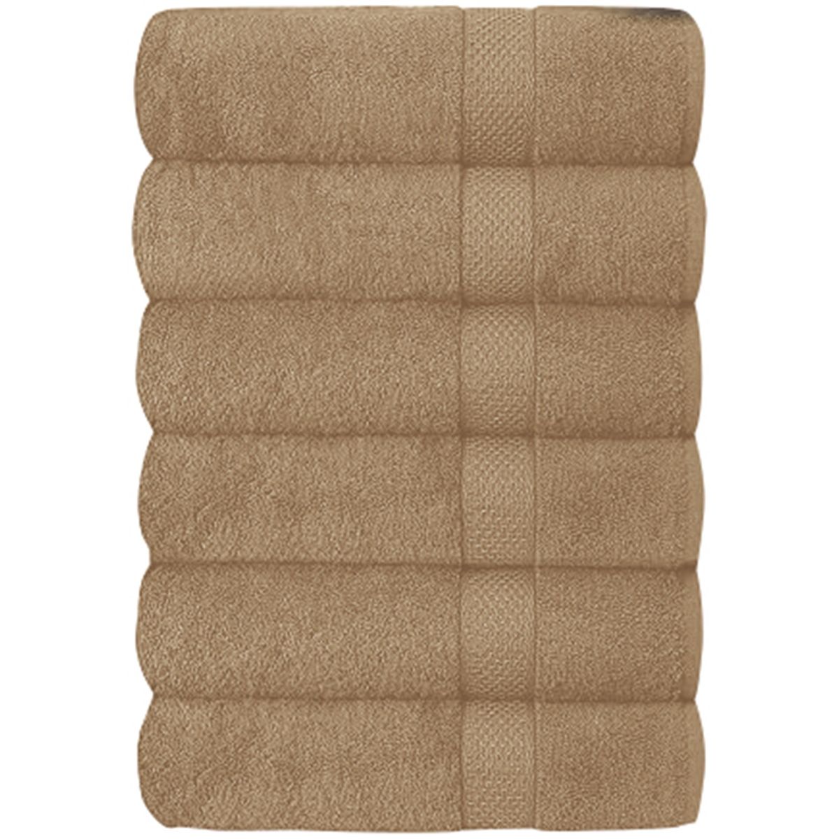 Hotel & Spa 100% Cotton Bath Towel (6-Pack) - Taupe