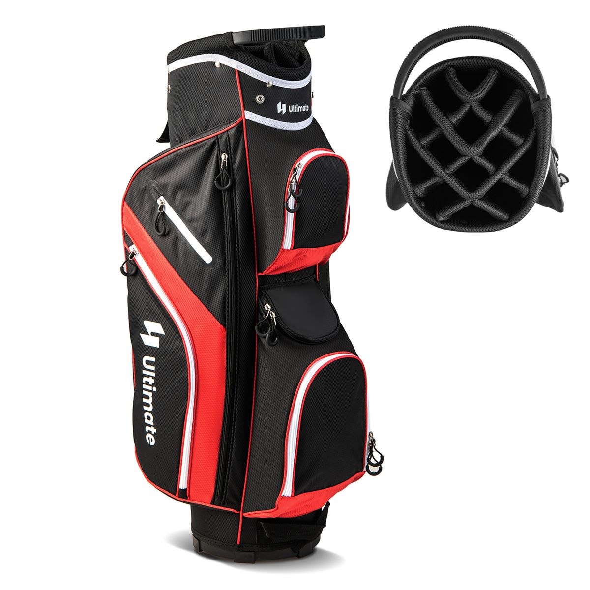 Photos - Golf Costway  Cart Bag with 14 Way Top Dividers -  Cart Bag -re SP37905RE 