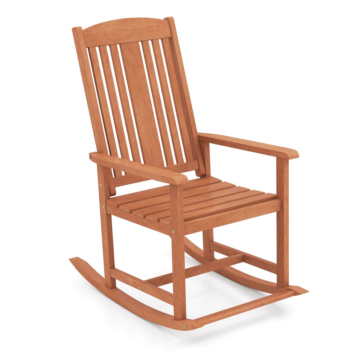 Outdoor Rocking Chair with High Backrest - 1-Piece