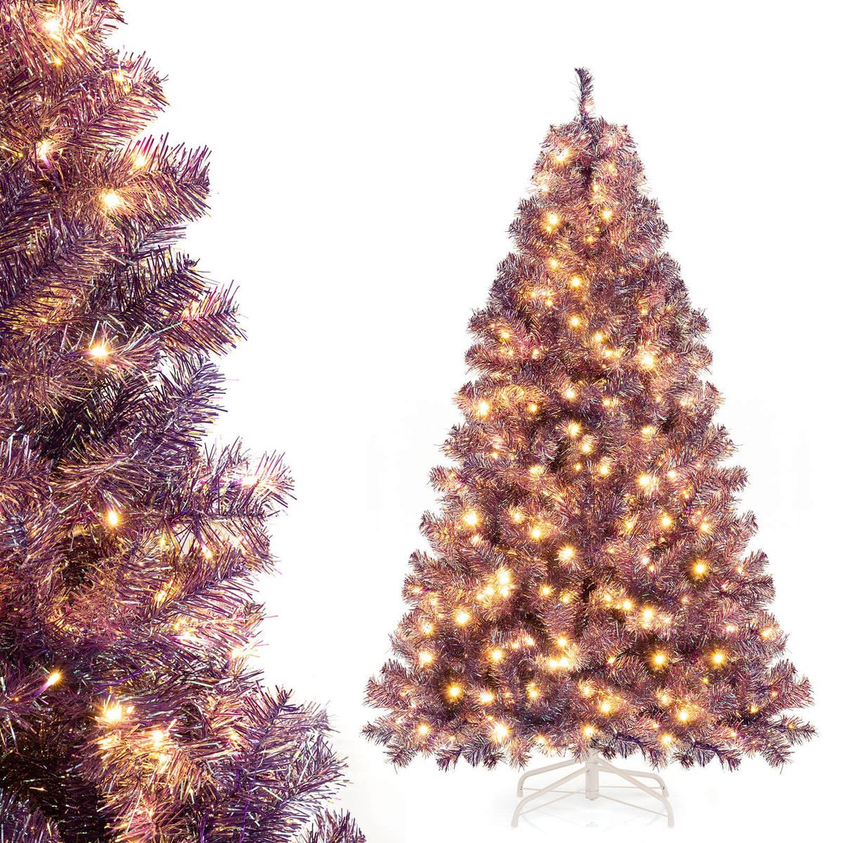 Artificial Christmas Tree 6 Foot or 75 Foot  Deep Purple6 FT