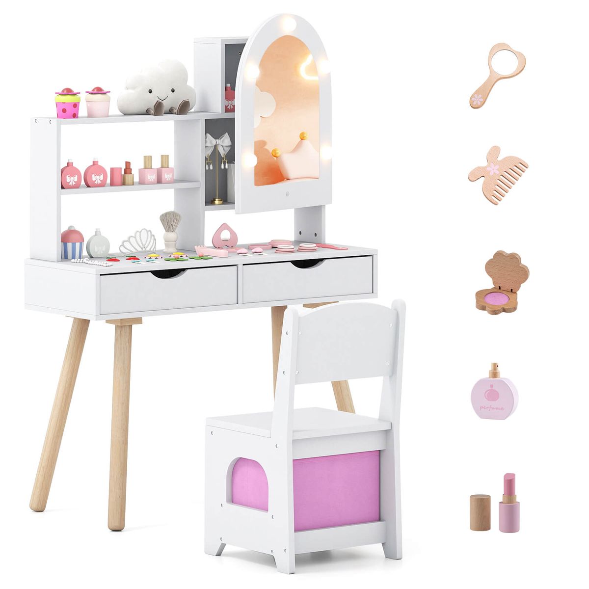 Kids' Vanity Set - White
