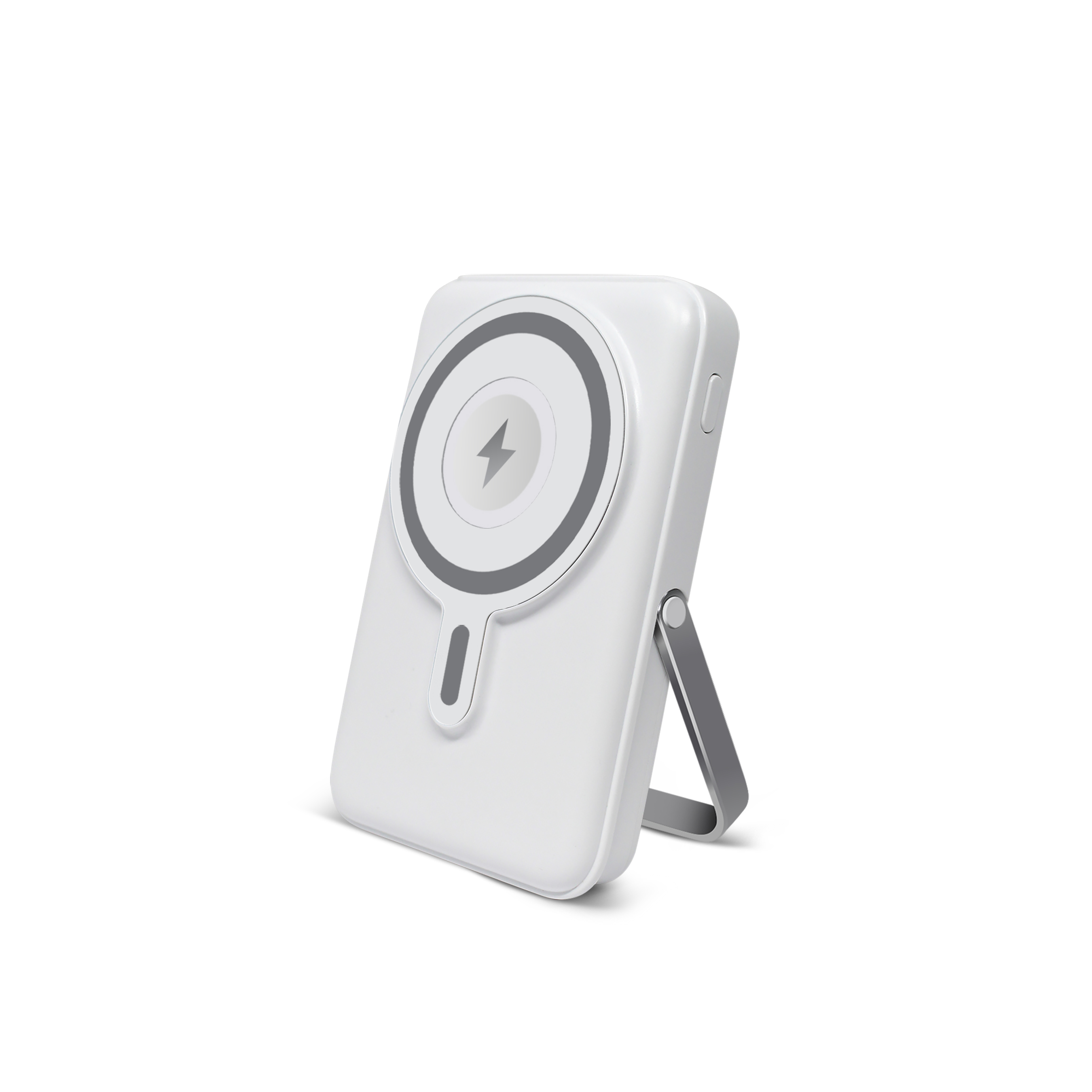 PowerMag Pro Wireless Charging Battery and Desktop Stand - PowerMag Wireless Battery White