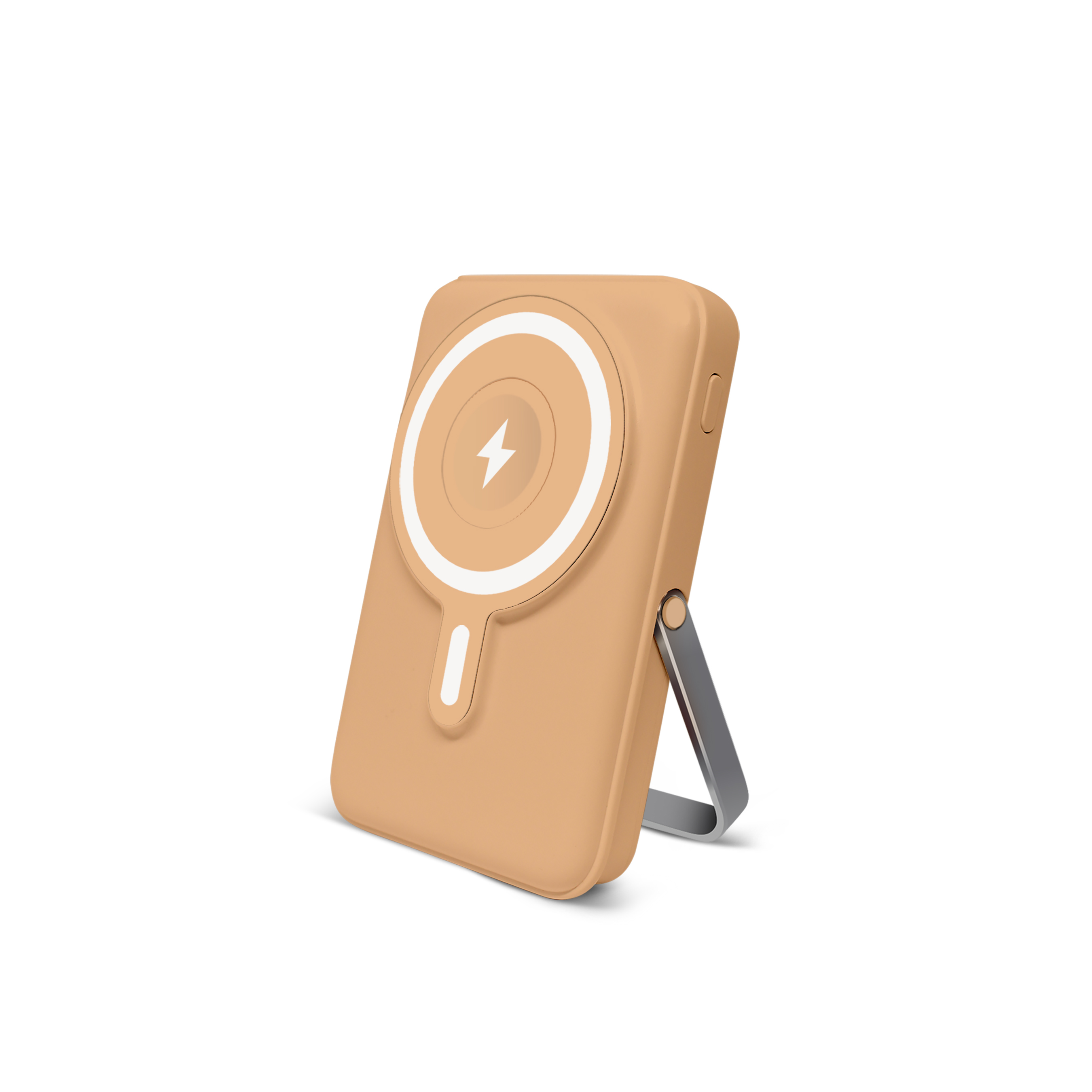 PowerMag Pro Wireless Charging Battery and Desktop Stand - PowerMag Wireless Battery Caramel
