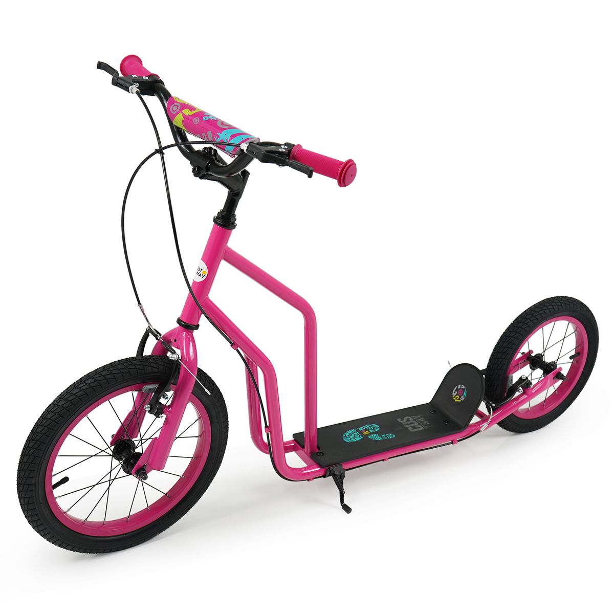Youth Scooter with Adjustable Handlebar - Pink