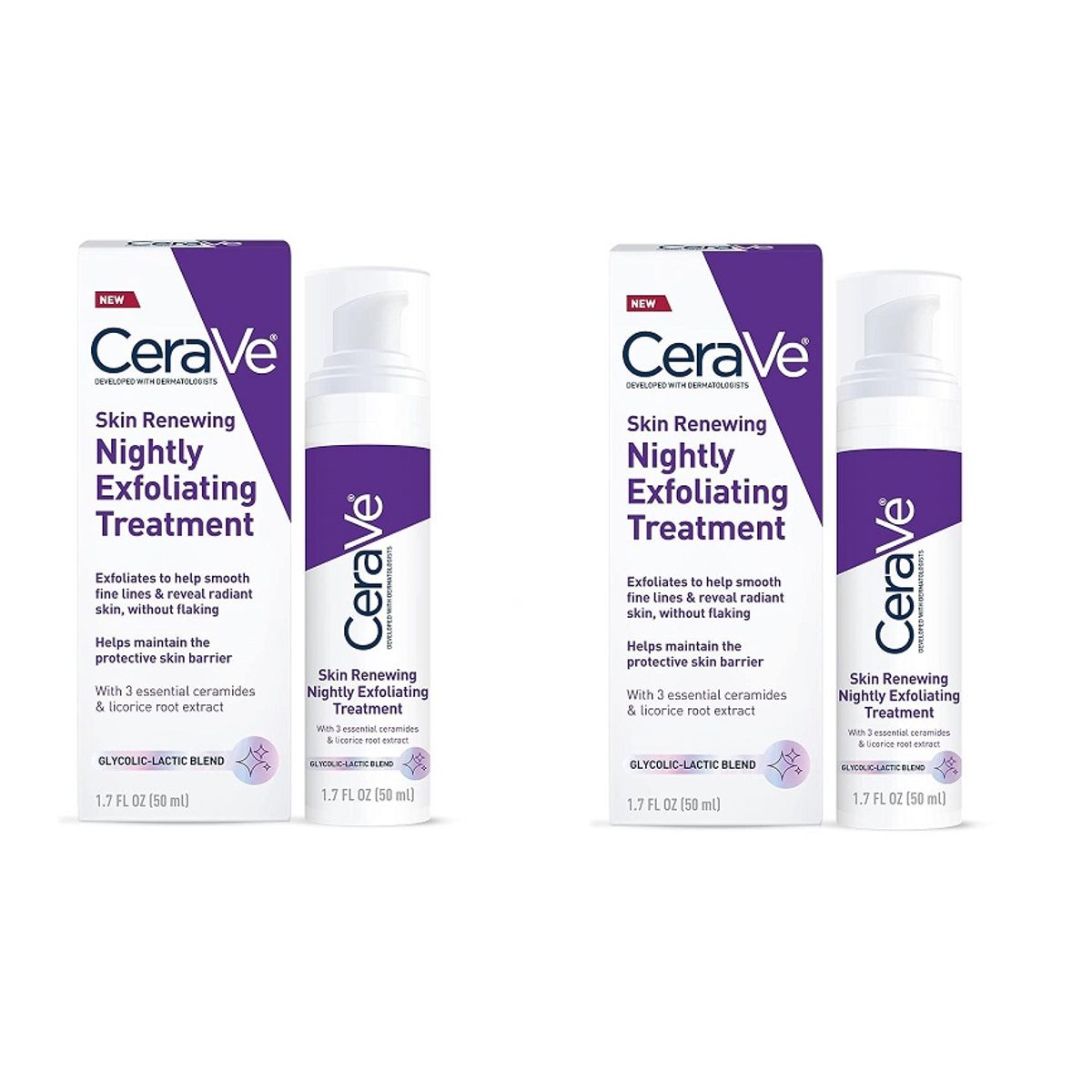 CeraVe Skincare Essentials Bundle (2-Pack) - 2 Pack Skin Renewing