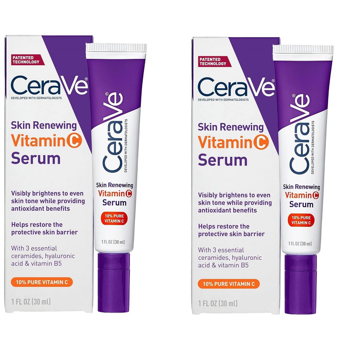 CeraVe Skincare Essentials Bundle 2Pack  2 Pack Vitamin C Serum