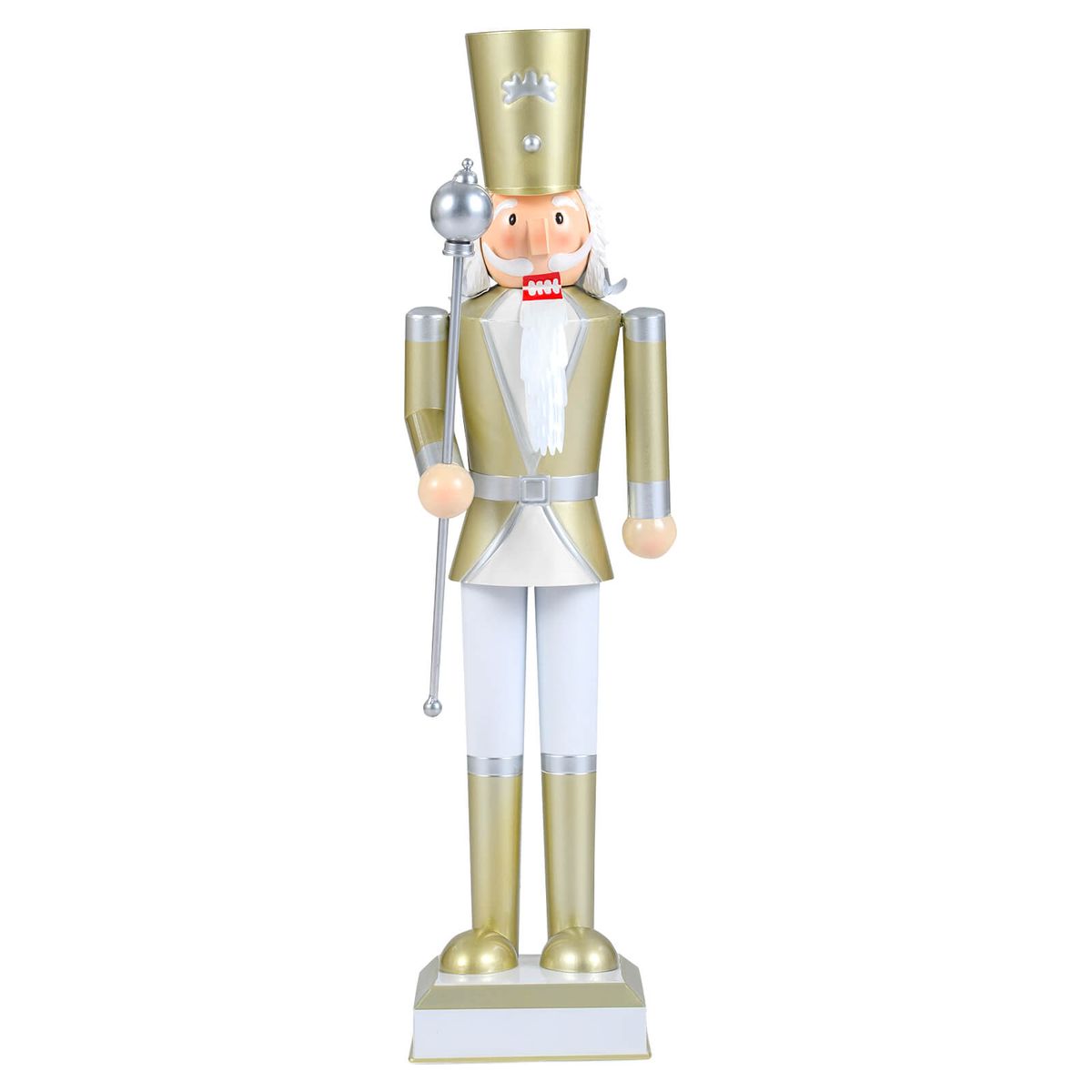 32.5” Christmas Nutcracker with Scepter - Gold