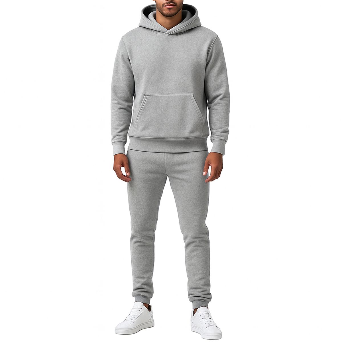 Men’s Heavyweight Fleece Hoodie & Joggers Set - V/OSPO-95 - HG - M-image-SKU18188009