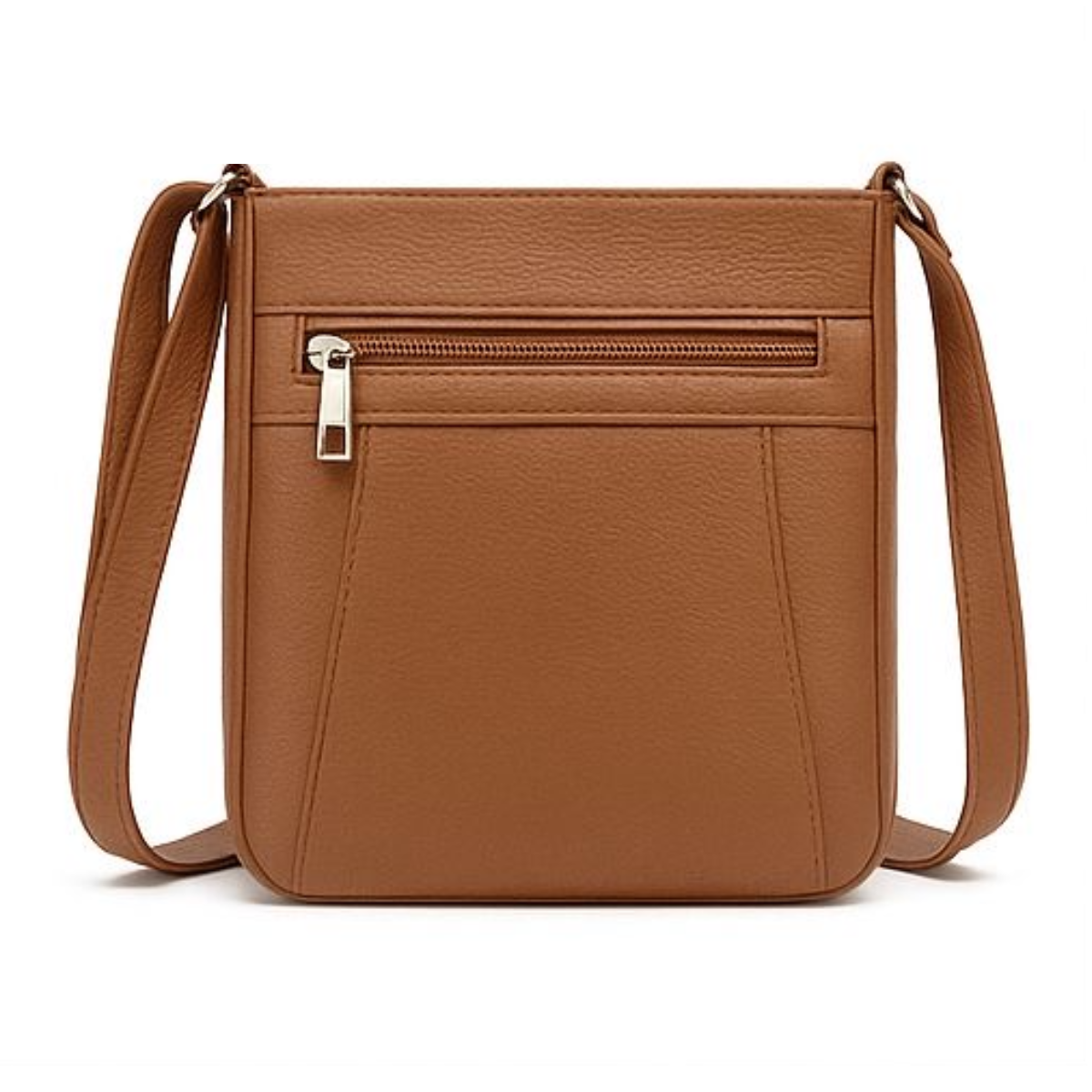 Womens Luxury Genuine Leather Crossbody Bag  Brown