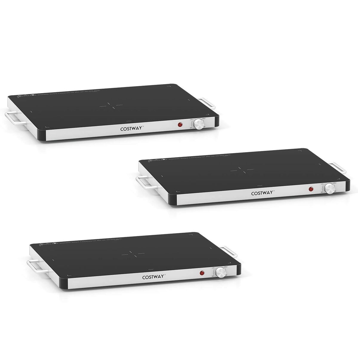 Portable Food Heater with Built-In Thermostat - 3-Piece