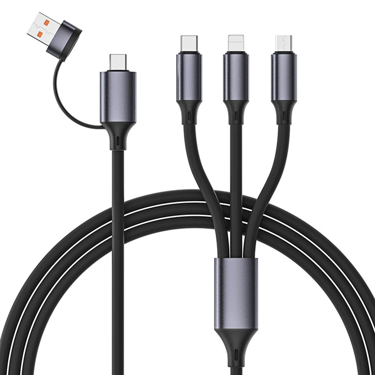 Bold Dual Charging Cable (2-Pack) - Black-image-SKU18021783