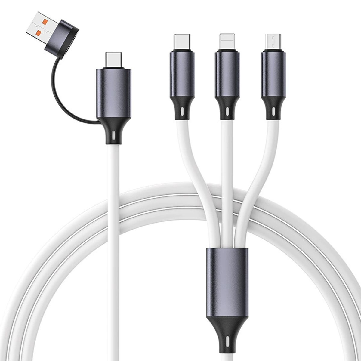 Bold Dual Charging Cable (2-Pack) - White