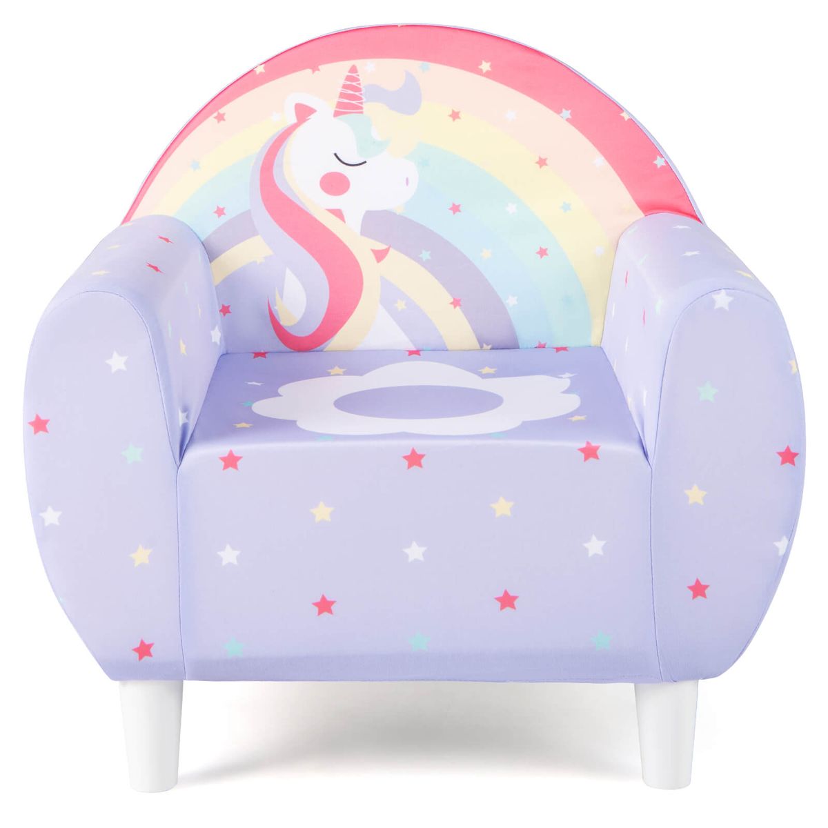 Kids Sofa with High-Density Sponge Filling - Purple