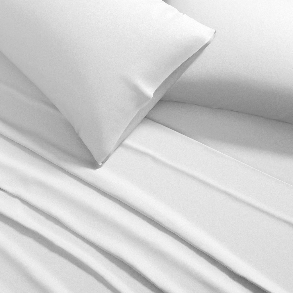 Patina Vie Maison Pre-Washed Microfiber Carlotta Collection Sheet Set - Carlotta Collection-Twin-Fresh White