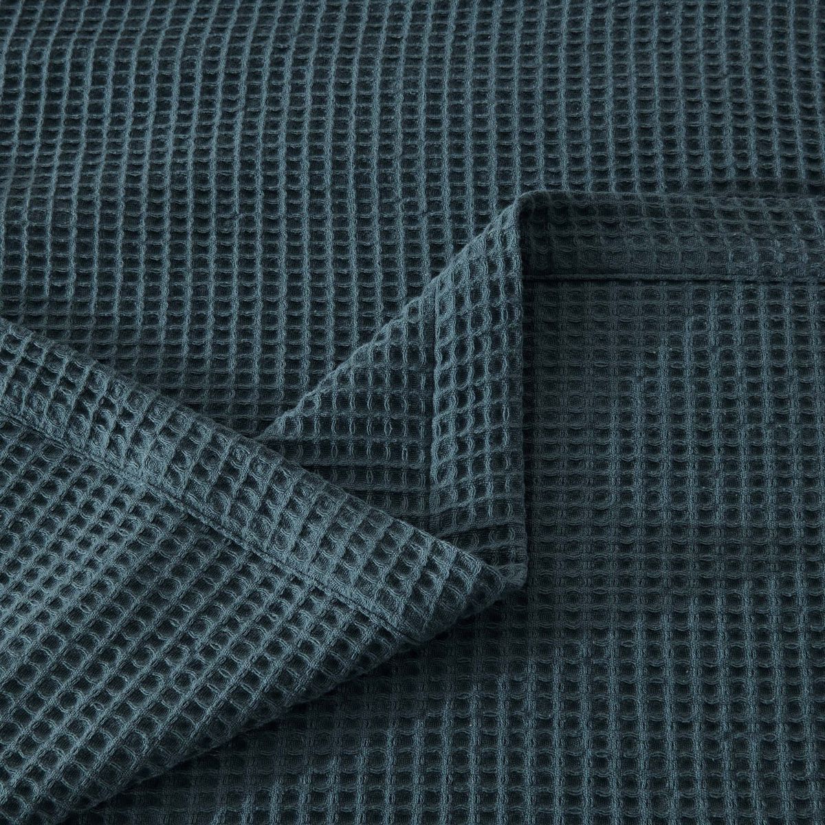 Photos - Duvet Patina Vie Maison Patina Vie Maison 100 Cotton All-Season Waffle Weave Knit Blanket - Full / Queen / Indigo PE800026