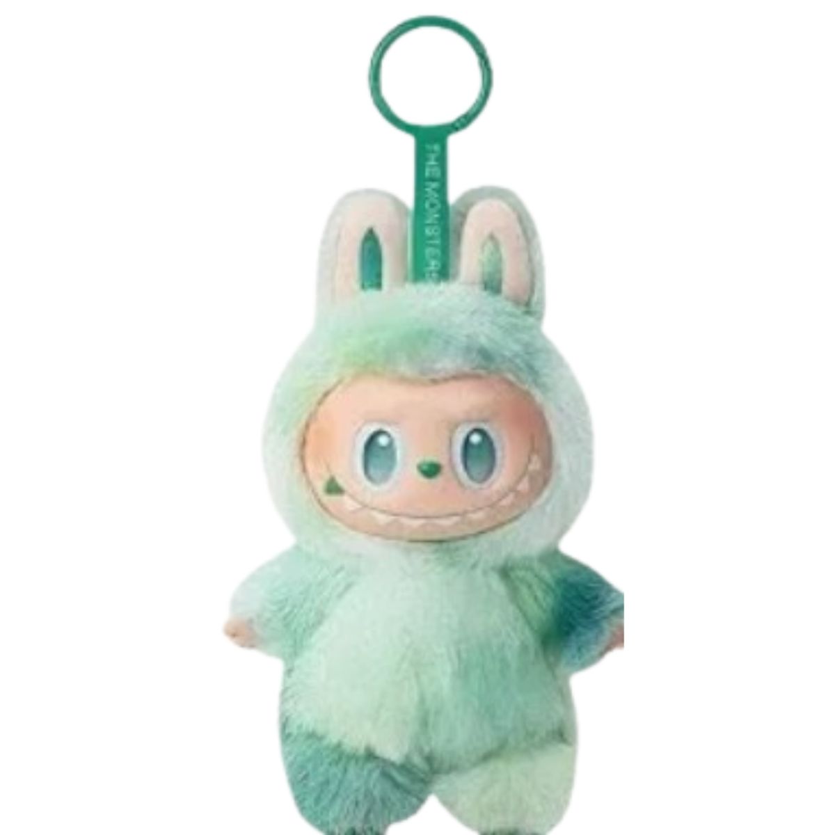 Plush Macaron Doll with Keychain Loop - Green