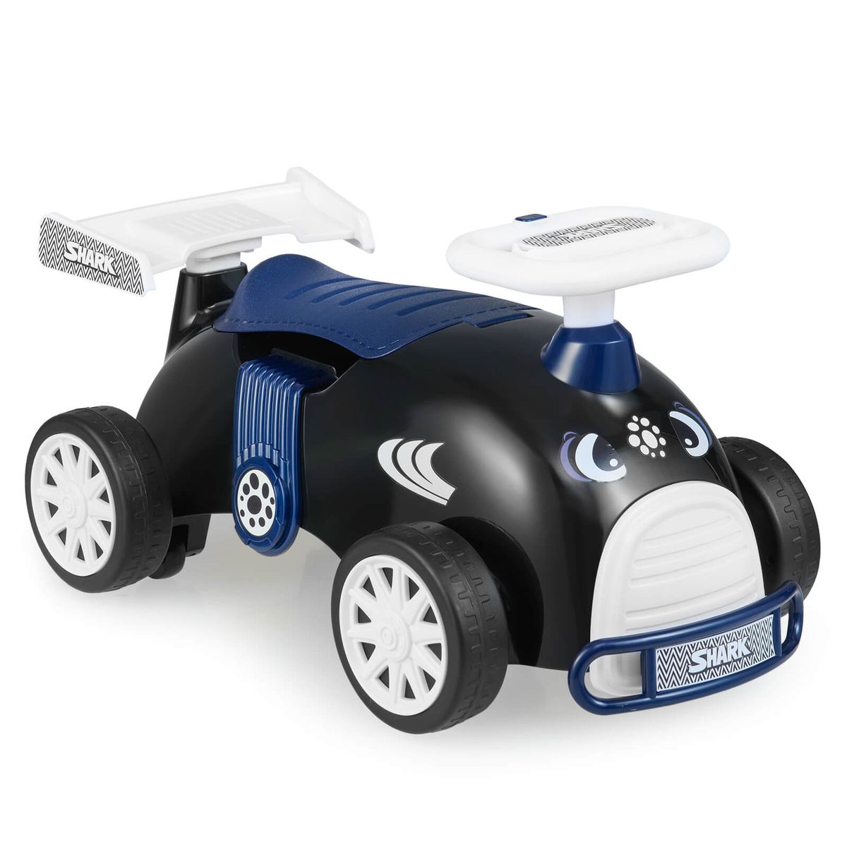 Kids' Ride-On Push Car - Black & White