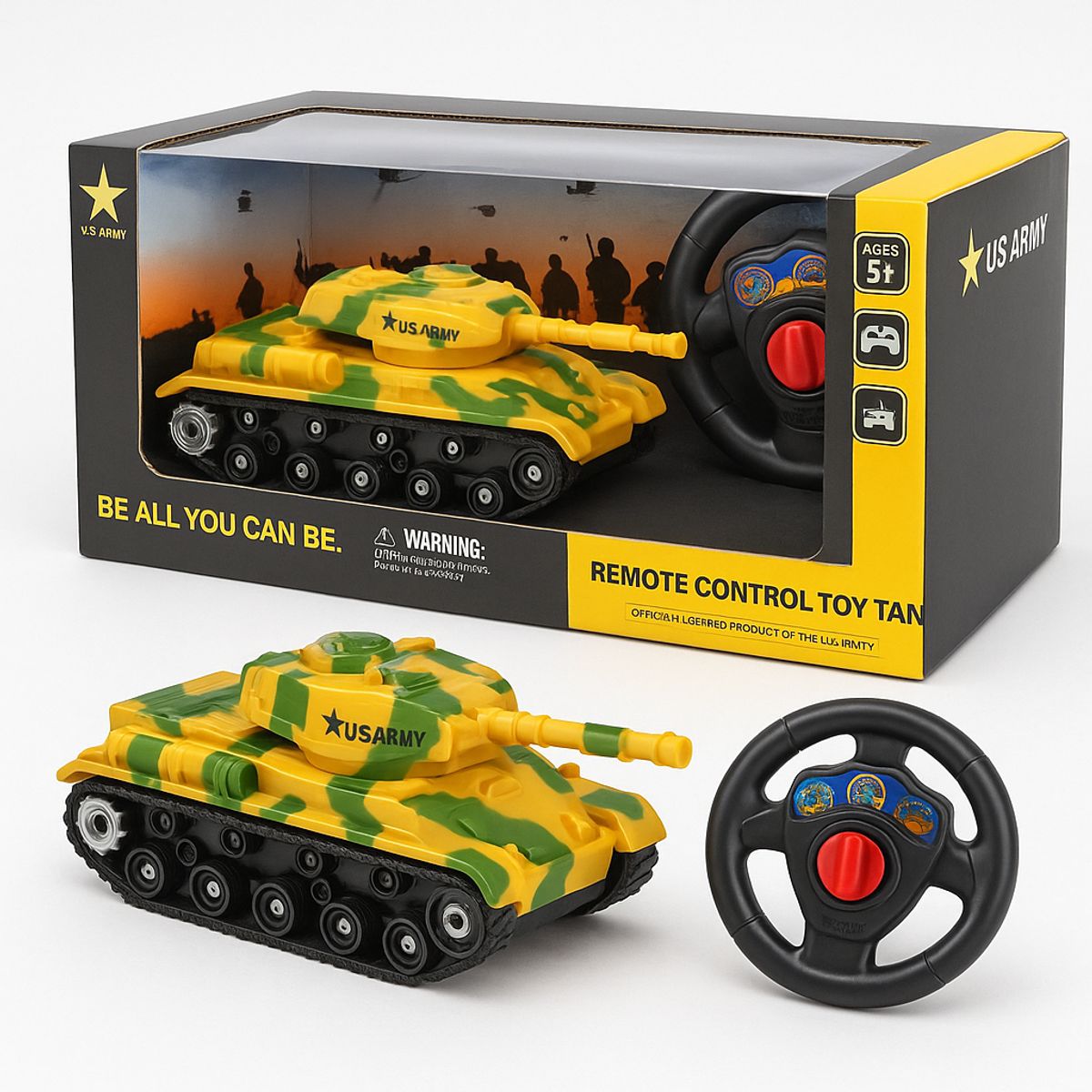 U.S. Army Remote Control Toy Tank - Camo-image-SKU18143005