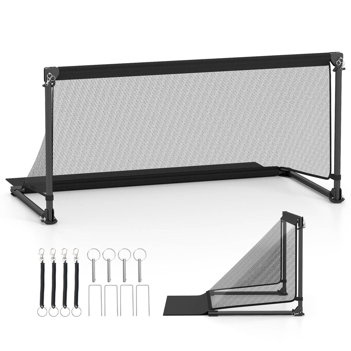 Photos - Other Trainers Costway Kids' Portable Pop Up Soccer Net - 5ft x 2.5ft HCST11430