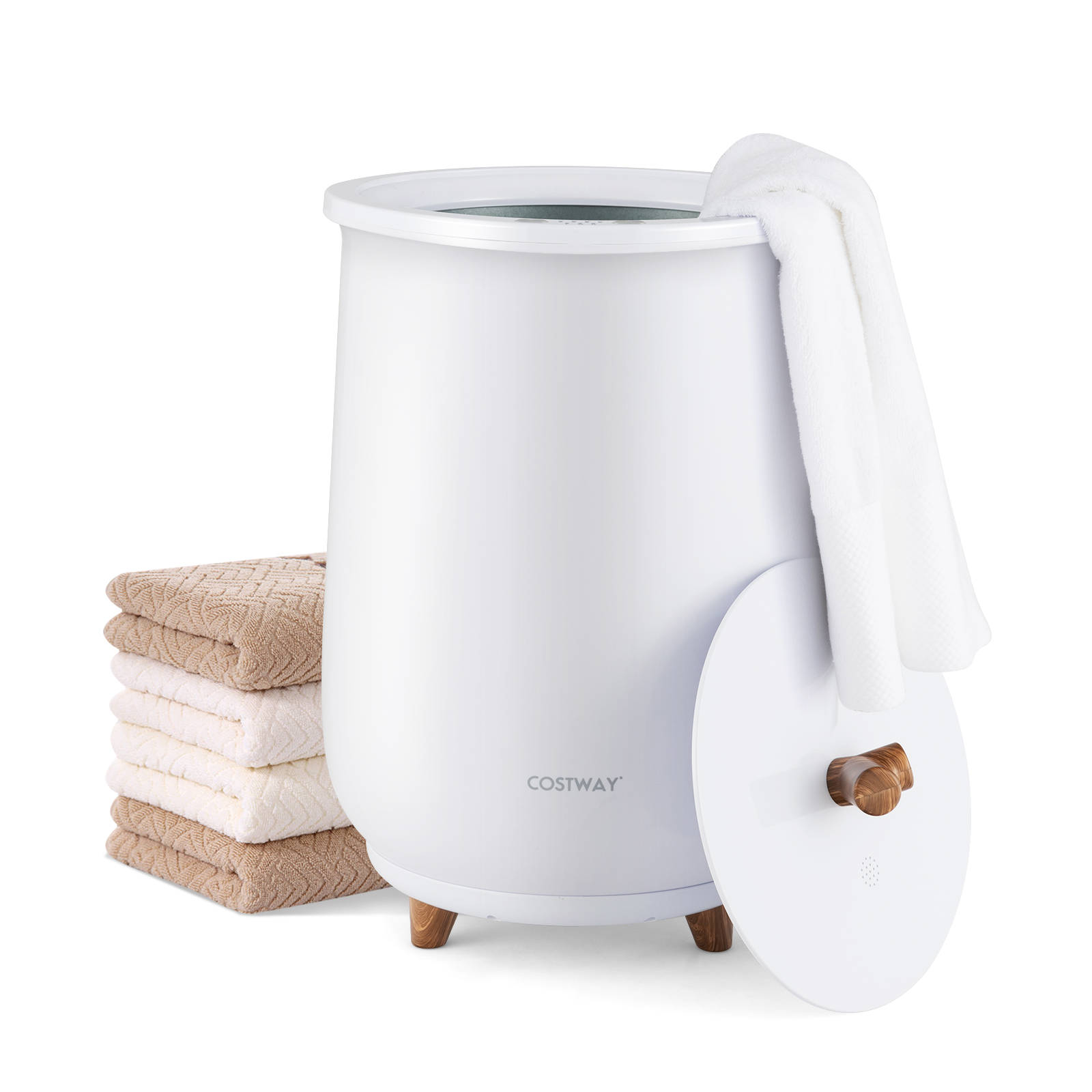 23L Bathroom Towel Warmer Bucket  White