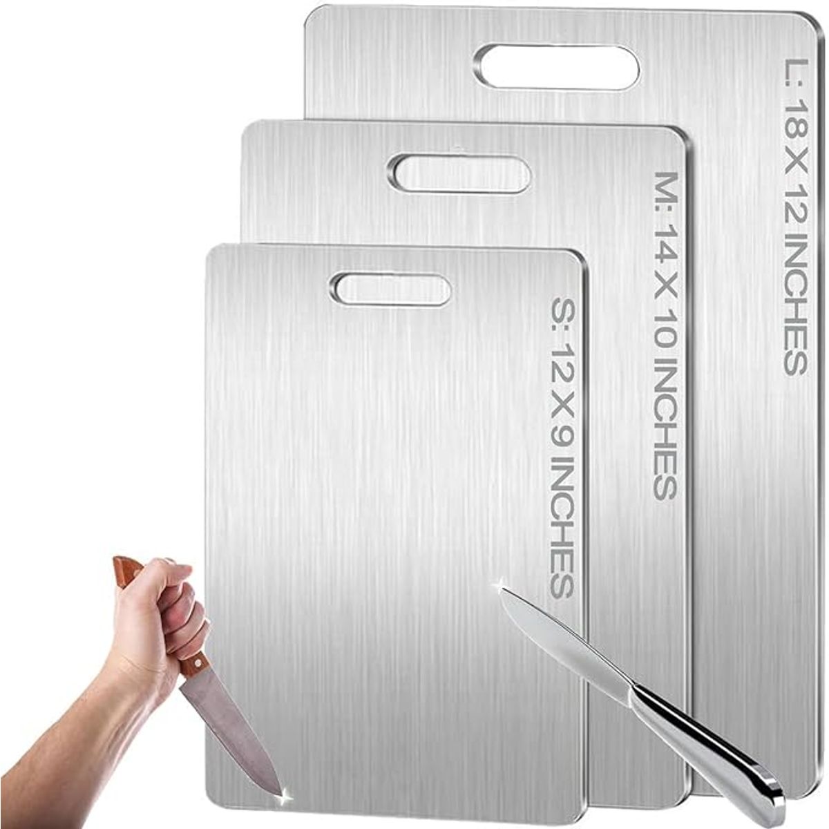 Titanium Kitchen Cutting Board  12 x 9in