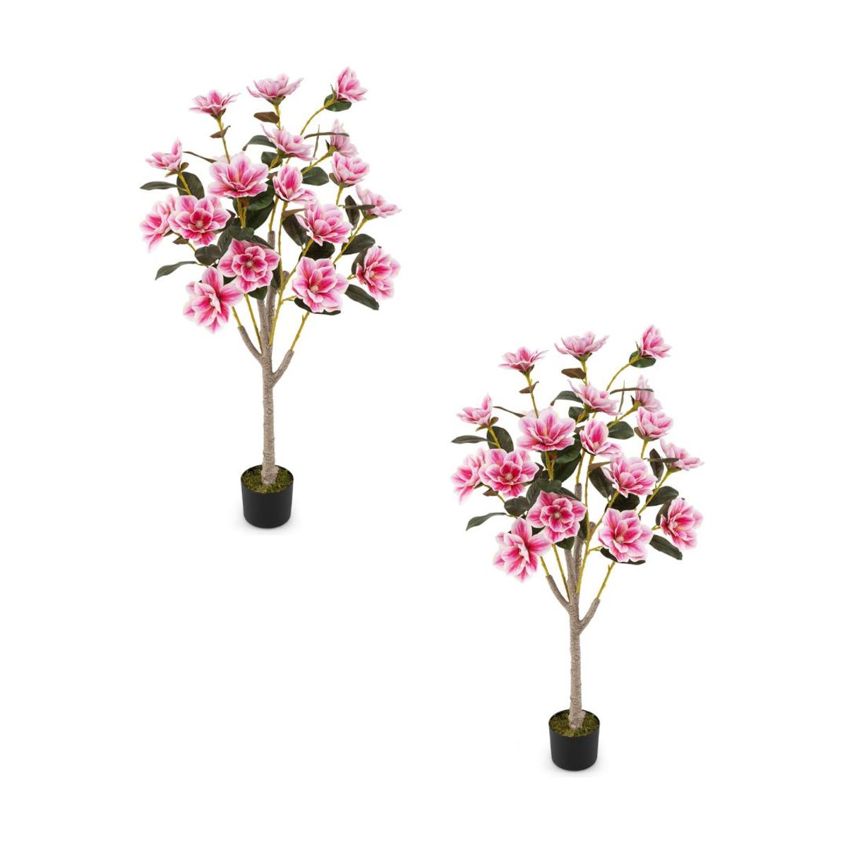 51" Artificial Magnolia Tree with Lifelike Flowers - 2-Piece