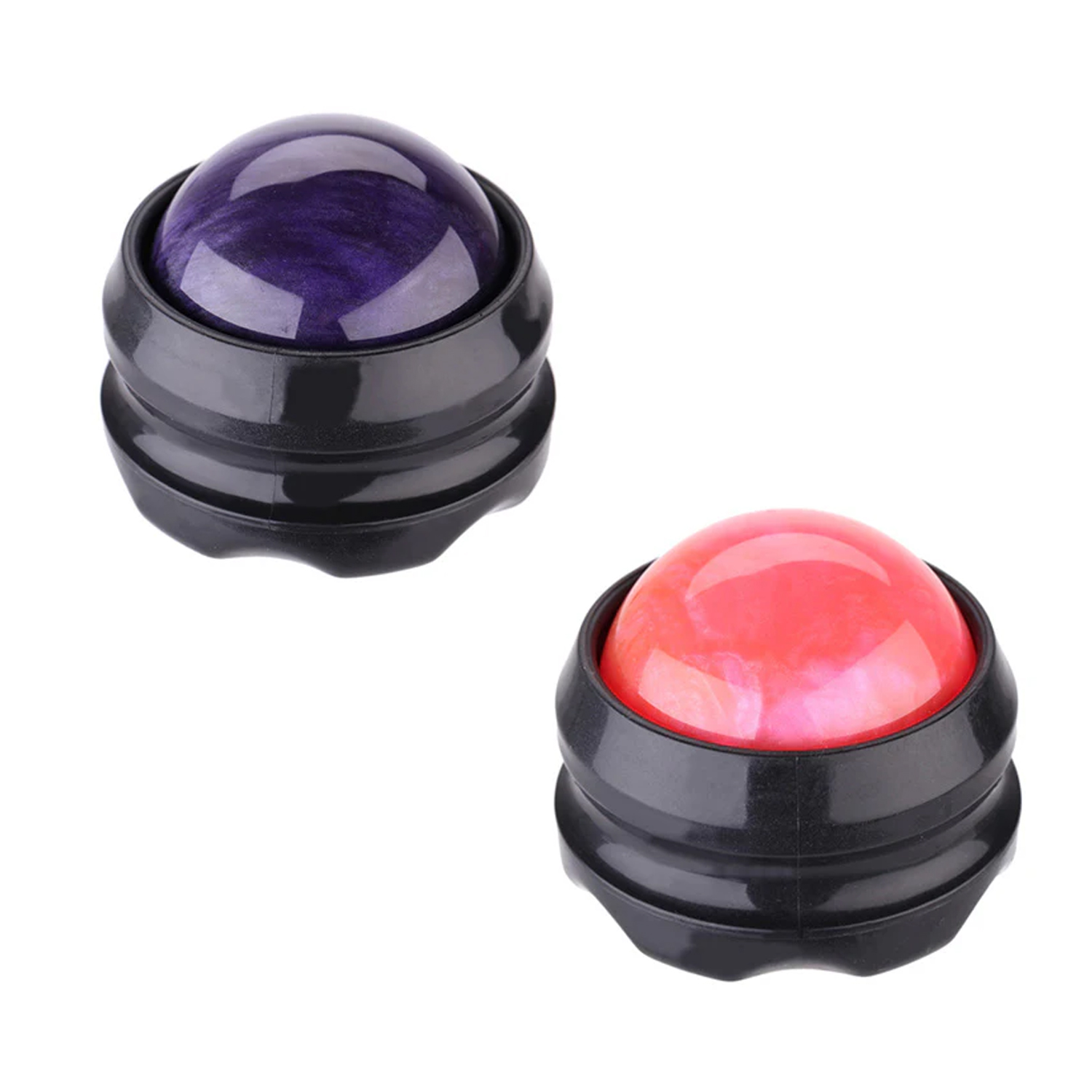 Handheld Massage Therapy Tool (2-Pack) - Purple/Red