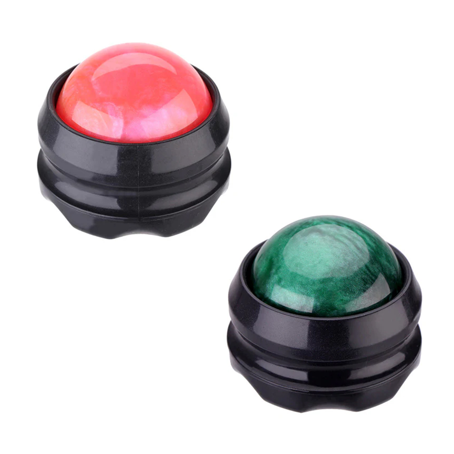 Handheld Massage Therapy Tool (2-Pack) - Red/Green